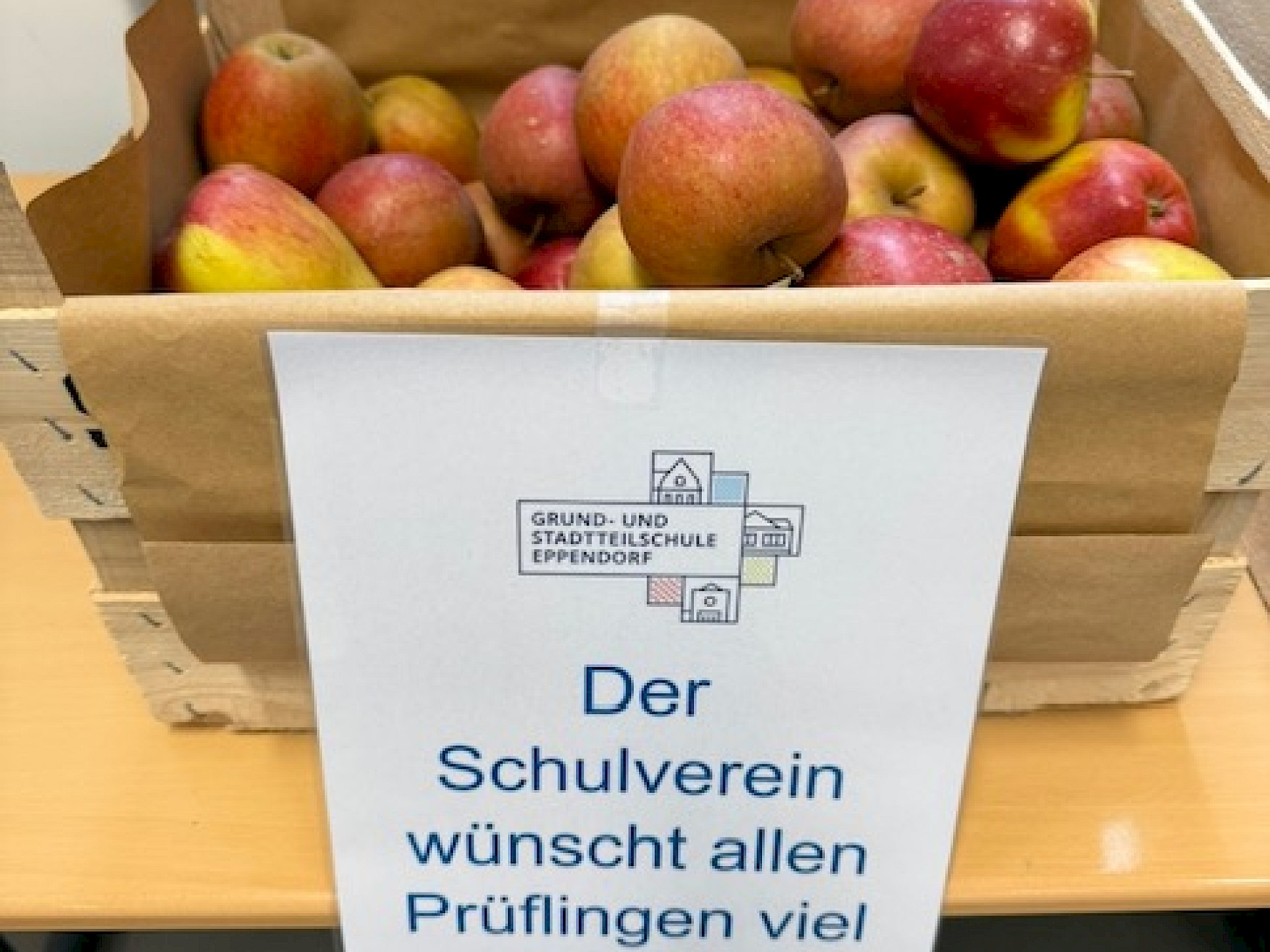 Vitamine für unsere Prüflinge – vom Schulverein gesponsert!